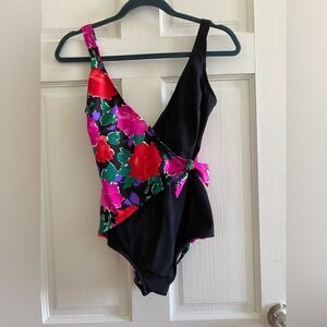 1980s Robby Len Swim Fashions Bath Suit